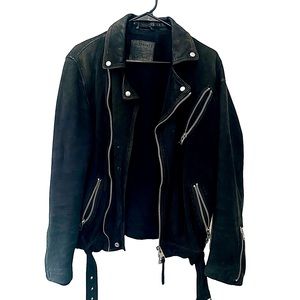 All Saints Black Suede Jacket